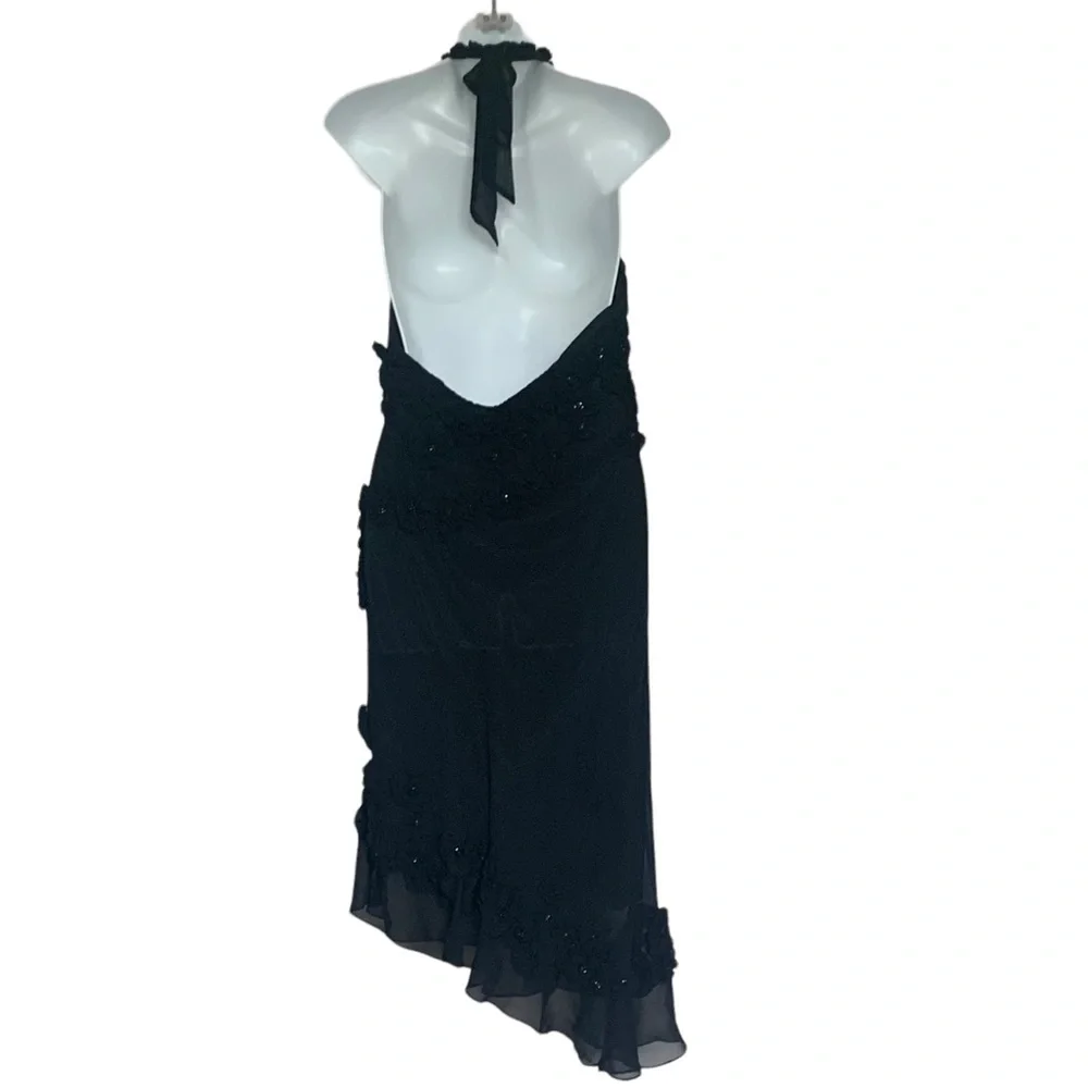 Sue Wong Vintage Silk Halter Neck Dress - Picture 3 of 13